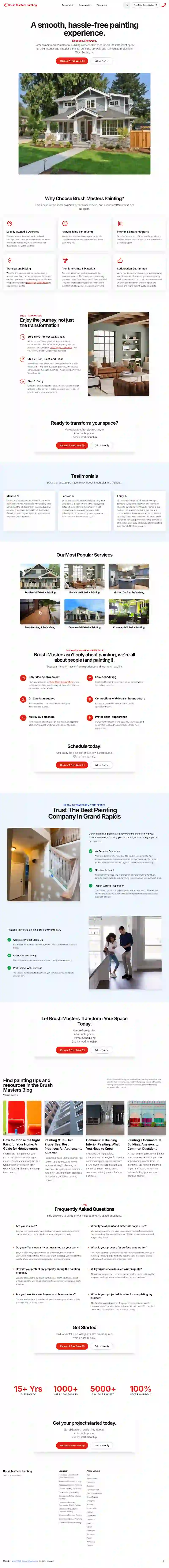 mockup of a website on a computer screen